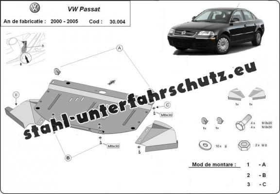 Unterfahrschutz für Motor der Marke VW Passat B5.5