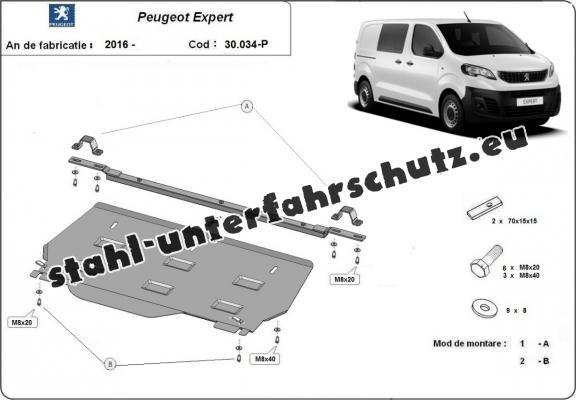 Unterfahrschutz für Motor der Marke Peugeot Expert MPV