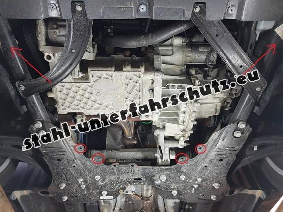 Unterfahrschutz für Motor der Marke Fiat 500x