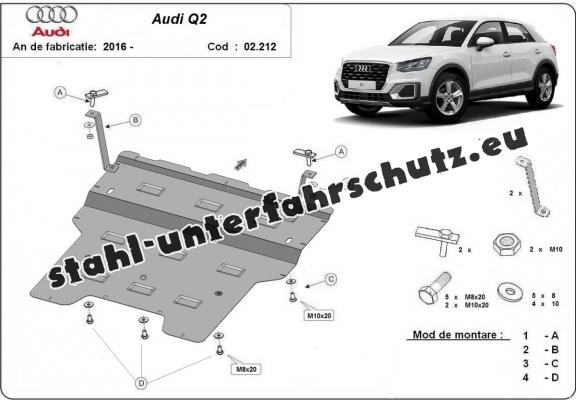 Unterfahrschutz für Motor der Marke Audi Q2