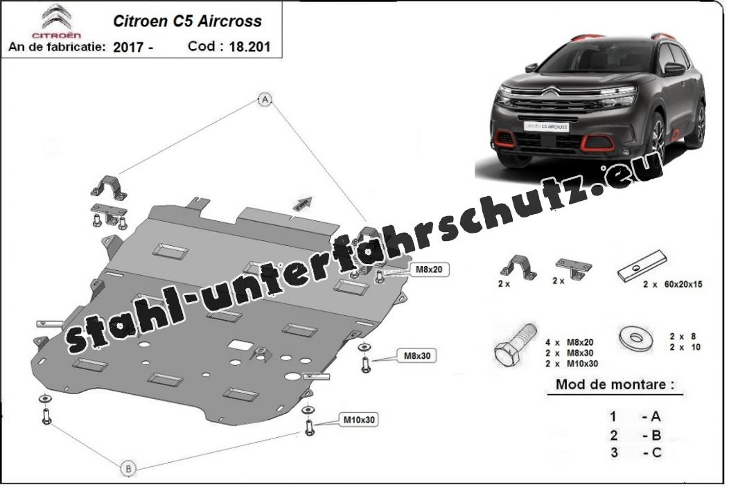 Autogarage Abdeckung Hagelschutz für Citroen C5 Aircross SUV (2018