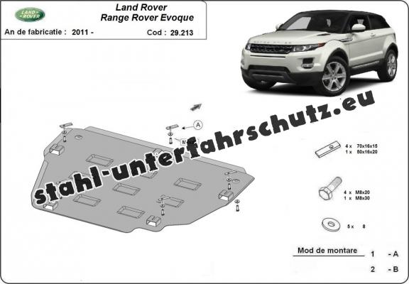 Unterfahrschutz für Motor der Marke Range Rover Evoque