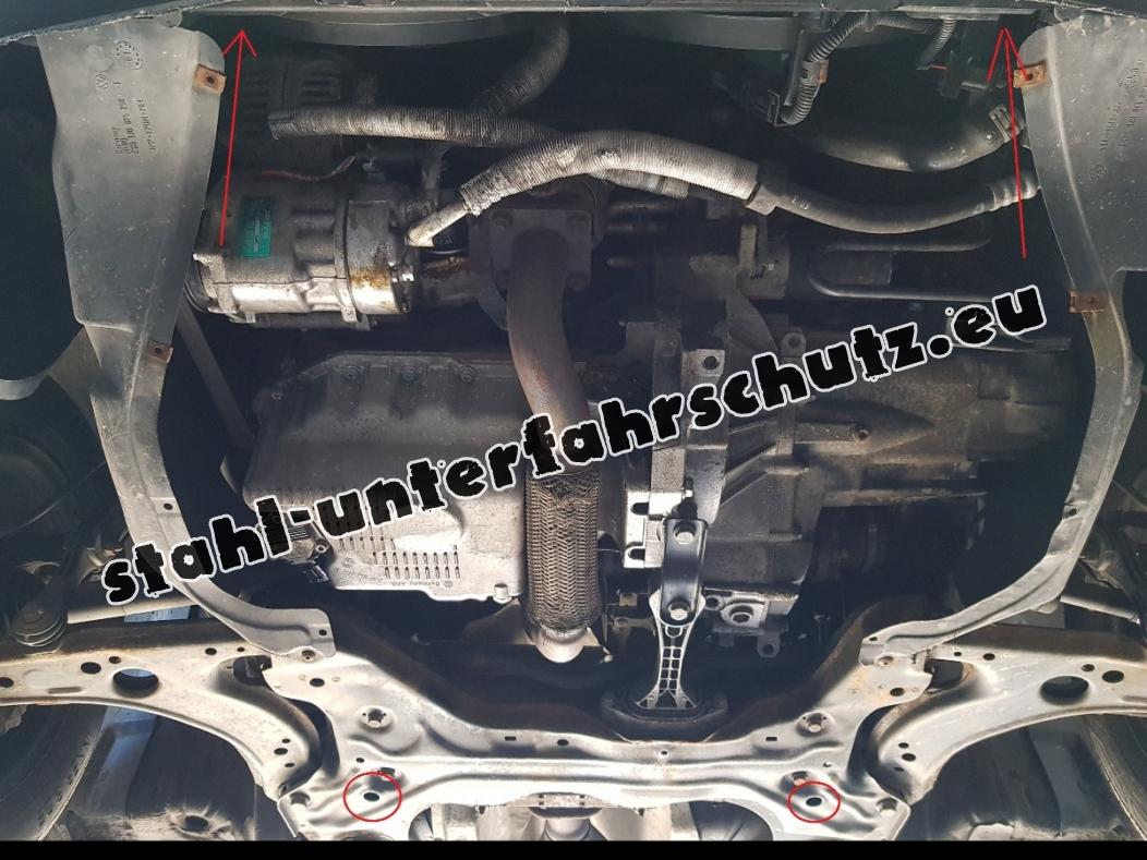 Getriebe Stahl —  VW New Beetle Bora Golf4 / Seat Leon Unterfahrschutz Motor