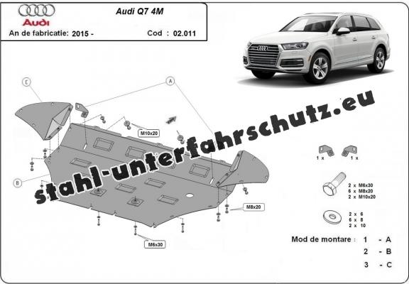 Unterfahrschutz für Motor der Marke Audi Q7 