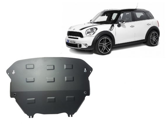 Unterfahrschutz für Motor und Getriebe aus Stahl für Mini Countryman R60