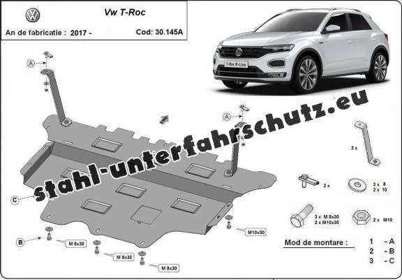 Unterfahrschutz für Motor der Marke Volkswagen T-Roc - Automatikgetriebe