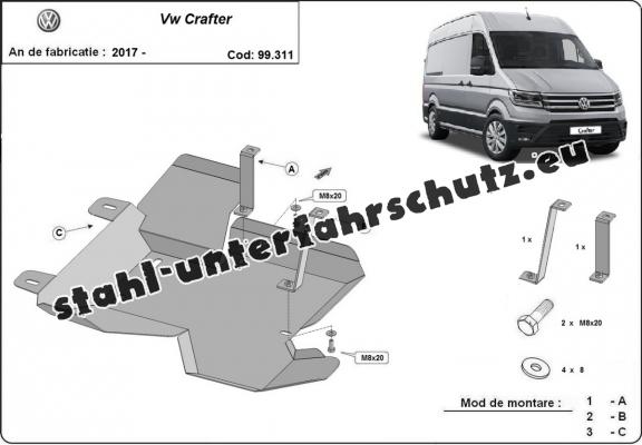 Stahlschutz für AdBluetank der Marke Volkswagen Crafter