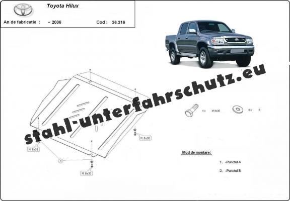 Unterfahrschutz für Motor der Marke Toyota Hilux