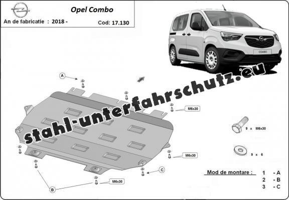 Unterfahrschutz für Motor der Marke Opel Combo