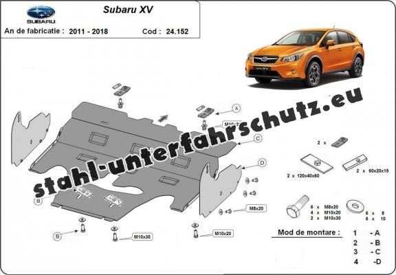 Unterfahrschutz für Motor der Marke Subaru XV