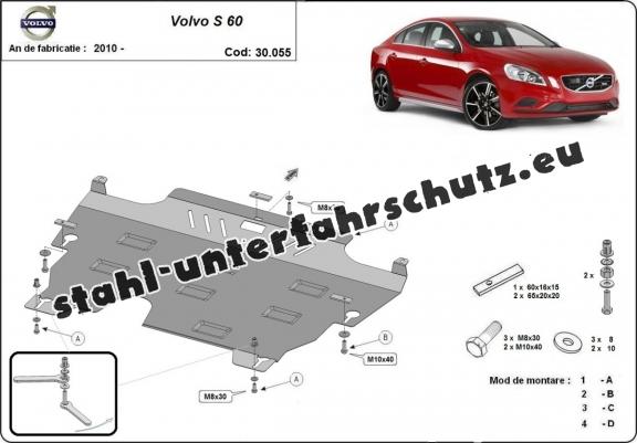 Unterfahrschutz für Motor und Getriebe aus Stahl für  Volvo S60