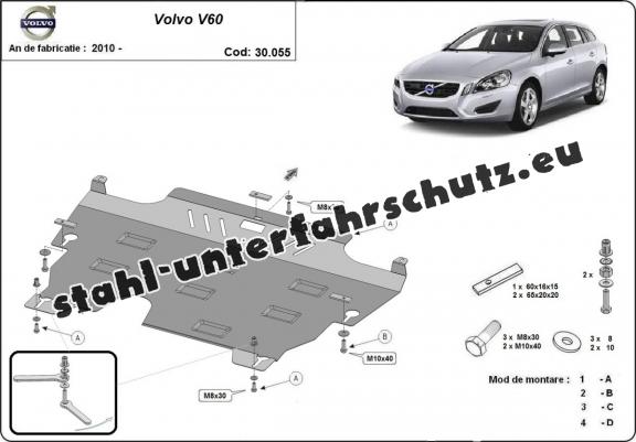 Unterfahrschutz für Motor der Marke Volvo  V60