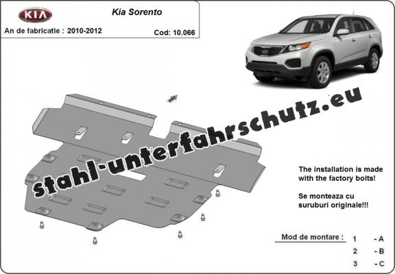 Unterfahrschutz für Motor der Marke Kia Sorento XM (Pre-facelift)