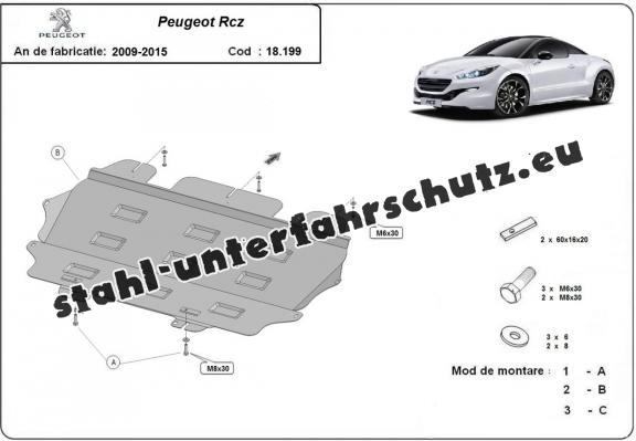 Unterfahrschutz für Motor der Marke Peugeot Rcz