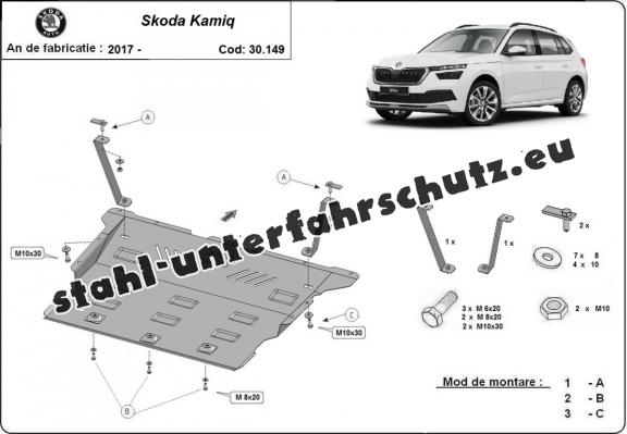 Unterfahrschutz für Motor der Marke Skoda Kamiq