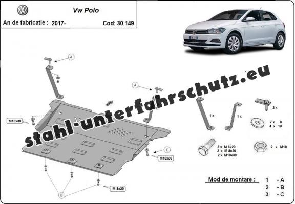 Unterfahrschutz für Motor der Marke VW Polo