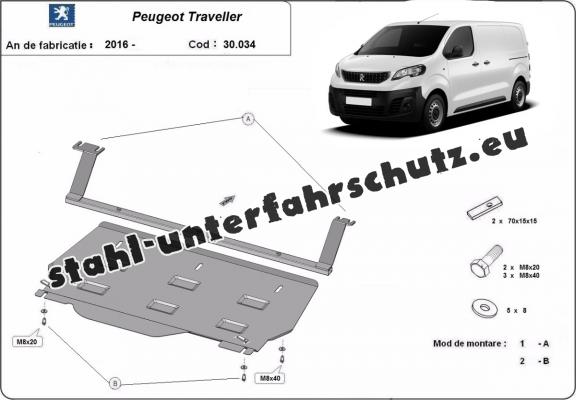 Unterfahrschutz für Motor der Marke Peugeot Traveller Kastenwagen
