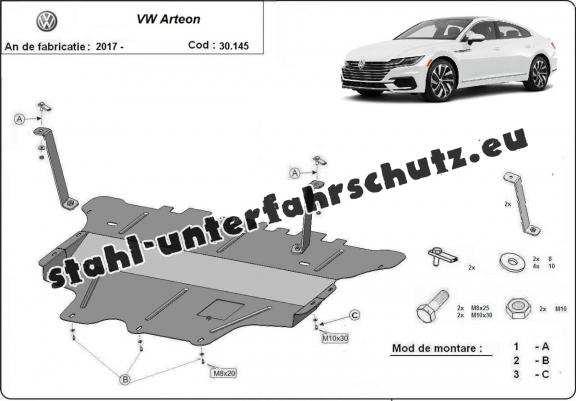 Unterfahrschutz für Motor der Marke VW Arteon - Schaltgetriebe