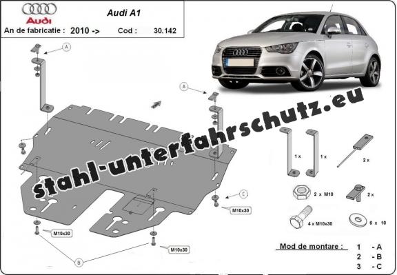 Unterfahrschutz für Motor der Marke Audi A1