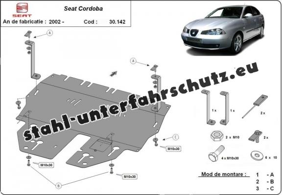 Unterfahrschutz für Motor der Marke Seat Cordoba