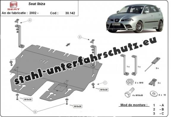 Unterfahrschutz für Motor der Marke Seat Ibiza Benzin