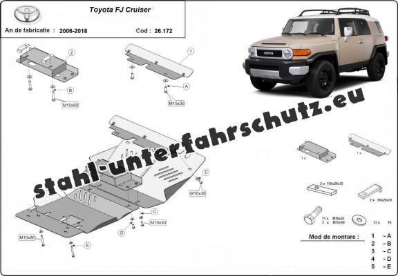 Unterfahrschutz für Motor der Marke Toyota Fj Cruiser