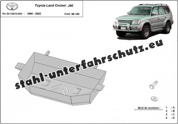 Stahschutz für Treibstofftank der Marke Toyota Land Cruiser J90  