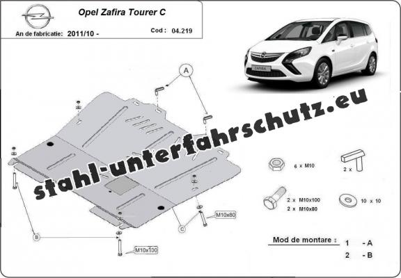 Unterfahrschutz für Motor der Opel Zafira C
