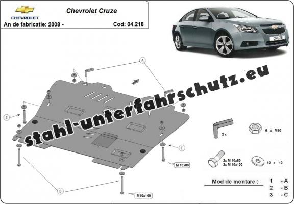 Unterfahrschutz für Motor der Marke Chevrolet Cruze