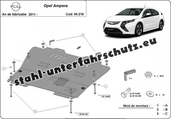 Unterfahrschutz für Motor der Marke  Opel Ampera