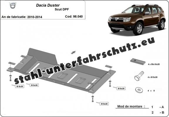 Stahlschutz für DPF der Marke  Dacia Duster