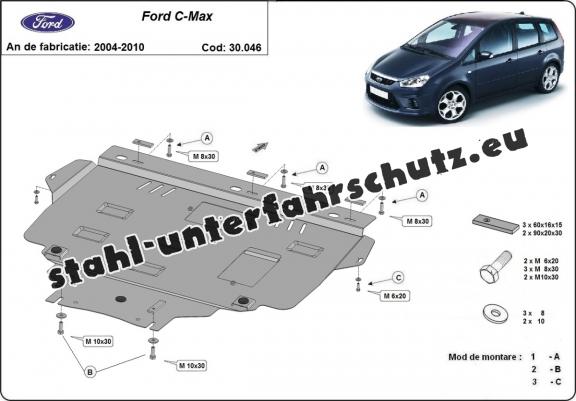 Unterfahrschutz für Motor der Marke Ford C - Max