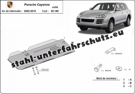 Stahl manuell Getriebe Schutz für  Porsche Cayenne