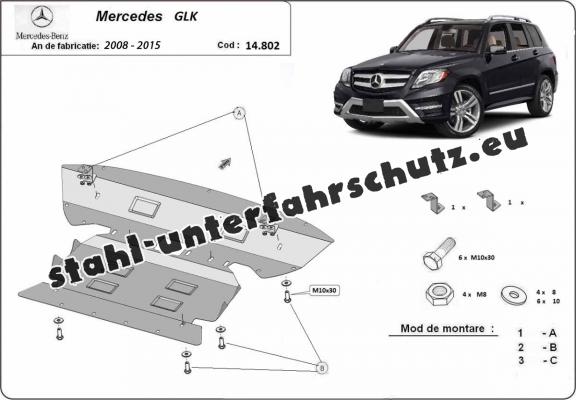 Unterfahrschutz für Motor der Marke  Mercedes GLK X204