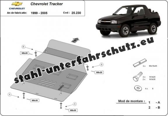 Unterfahrschutz für Motor der Marke Chevrolet Tracker