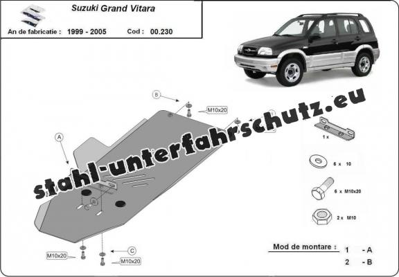 Stahl Getriebe Schutz für  Suzuki Grand Vitara 