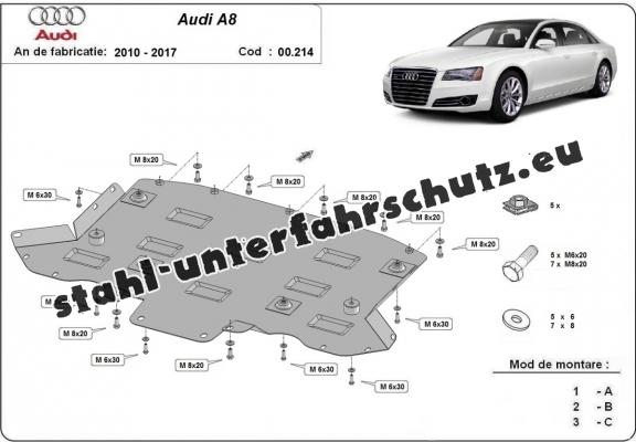 Stahl Getriebe Schutz für Audi A8