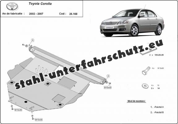 Unterfahrschutz für Motor der Marke Toyota Corolla -E120/E130