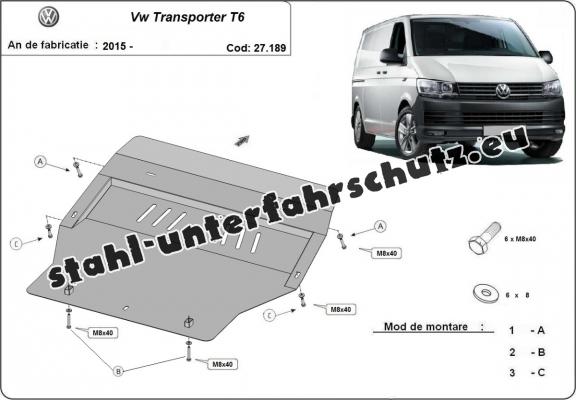 Unterfahrschutz für Motor der Marke Volkswagen Transporter T6