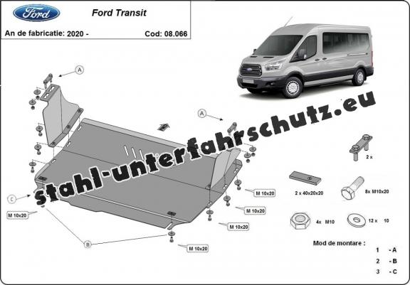 Unterfahrschutz für Motor der Marke Ford Transit  - FRONTANTRIEB