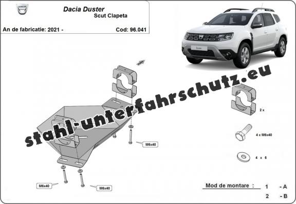 Stahlschutz für AGR-Ventil der Marke  Dacia Duster