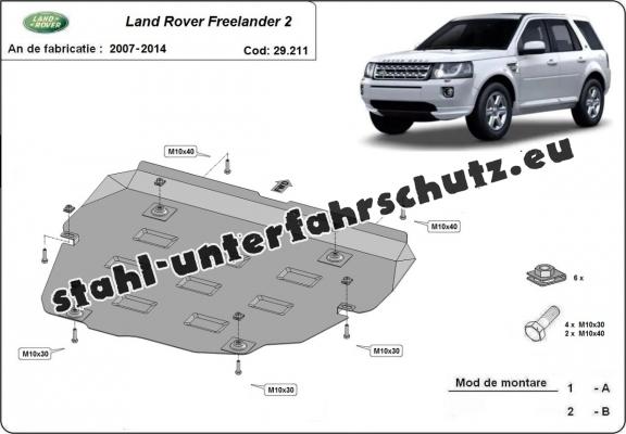 Unterfahrschutz für Motor der Marke Land Rover Freelander 2