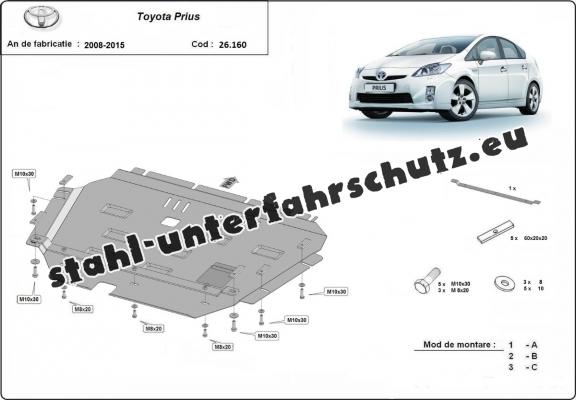 Unterfahrschutz für Motor der Marke Toyota Prius