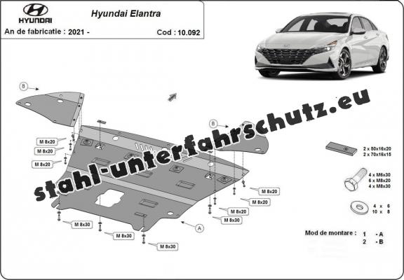 Unterfahrschutz für Motor der Marke  Hyundai Elantra