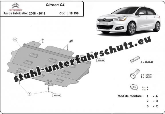 Unterfahrschutz für Motor der Marke Citroen C4