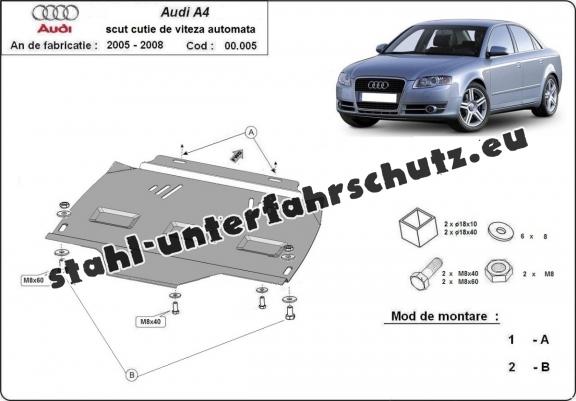 Unterfahrschutz aus Stahl für Automatikgetriebe der Marke Audi A4  B7 All Road