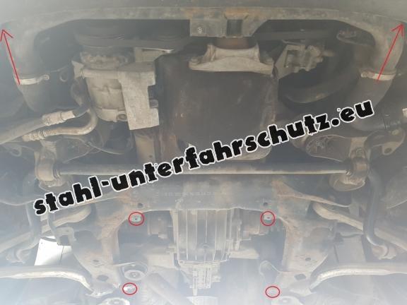 Unterfahrschutz aus Stahl für Automatikgetriebe der Marke Audi A4  B7 All Road