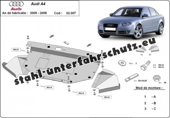 Unterfahrschutz für Motor der Marke Audi A4  B7 All Road
