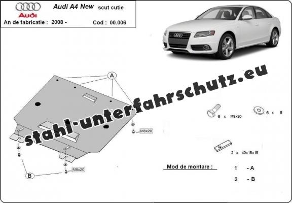 Stahl Getriebe Schutz für  Audi A4 4 B8 All Road
