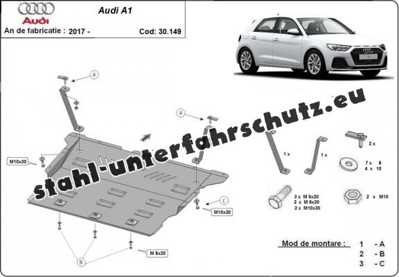 Unterfahrschutz für Motor der Marke Audi A1